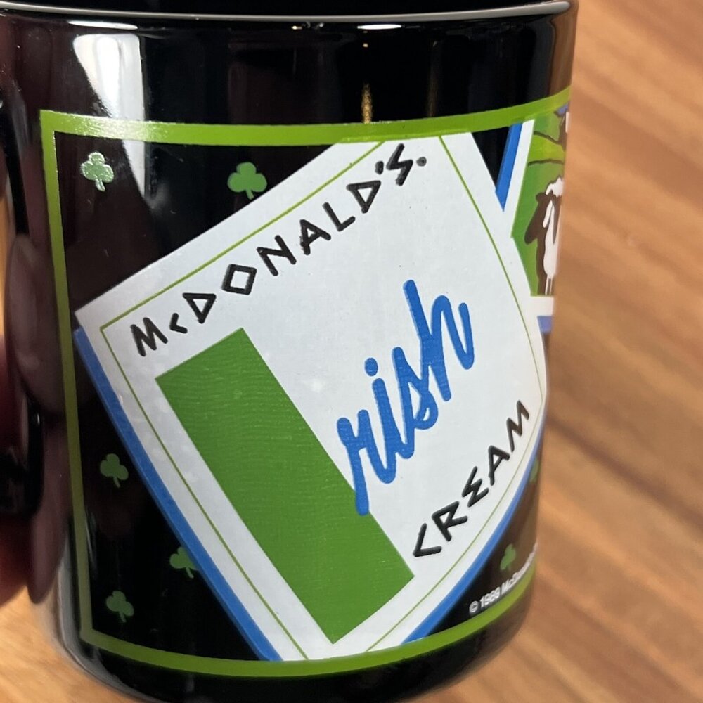 Vintage 1989 McDonald's Irish Cream Coffee Mug Made in France 50 - Picture 10 of 13